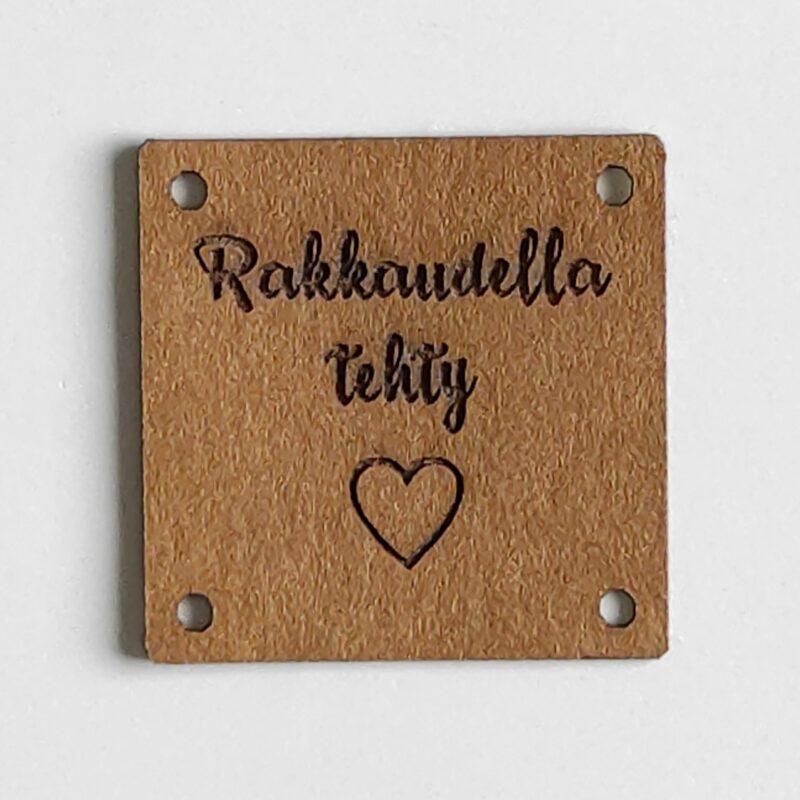 Ompelumerkki "Rakkaudella tehty"