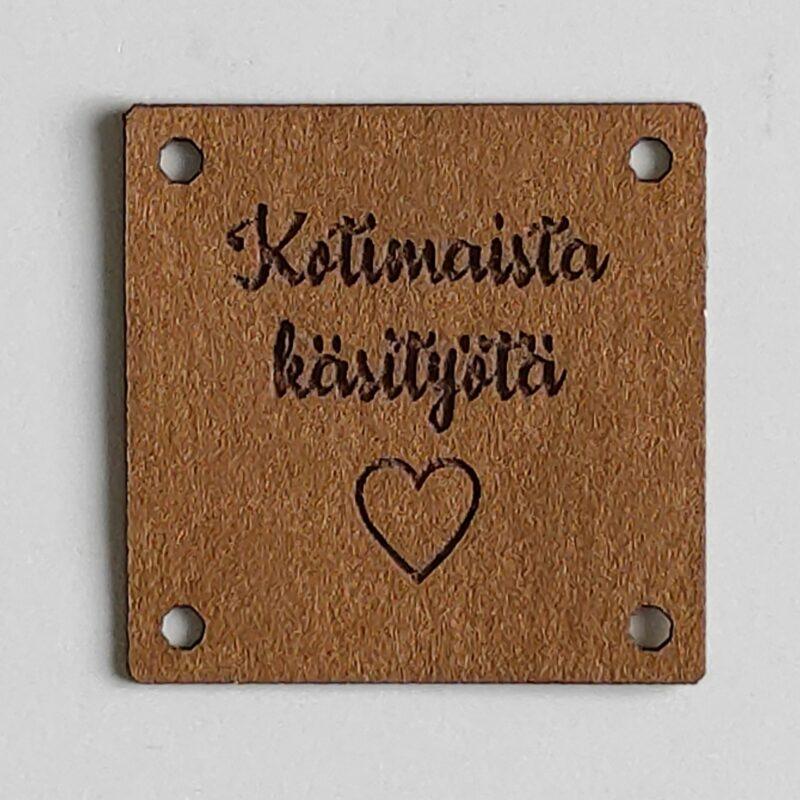 Ompelumerkki "Kotimaista käsityötä"